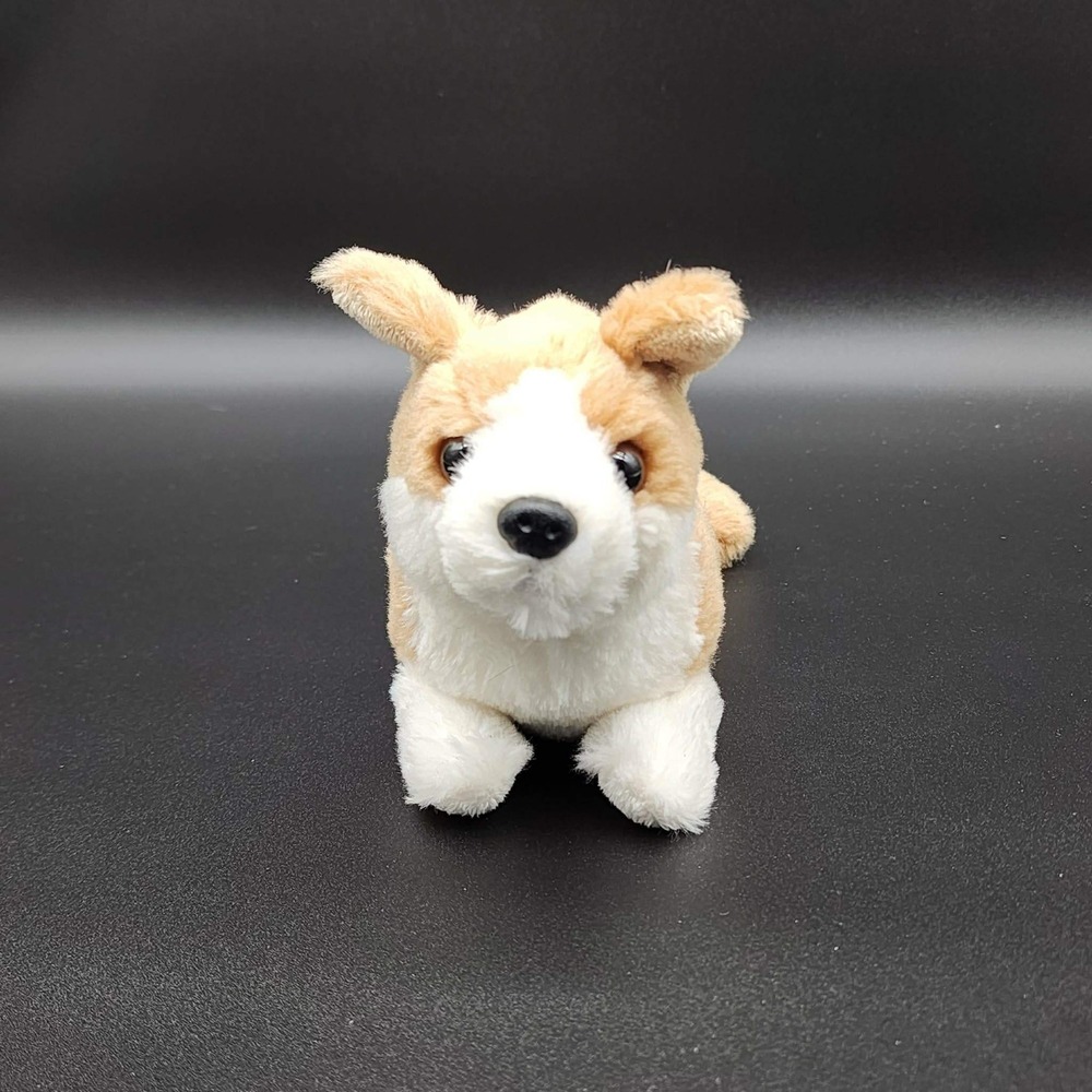 Aurora Corgi Plush Kids‎ 6" Tan White Puppy Dog Stuffed Animal Realistic Toy